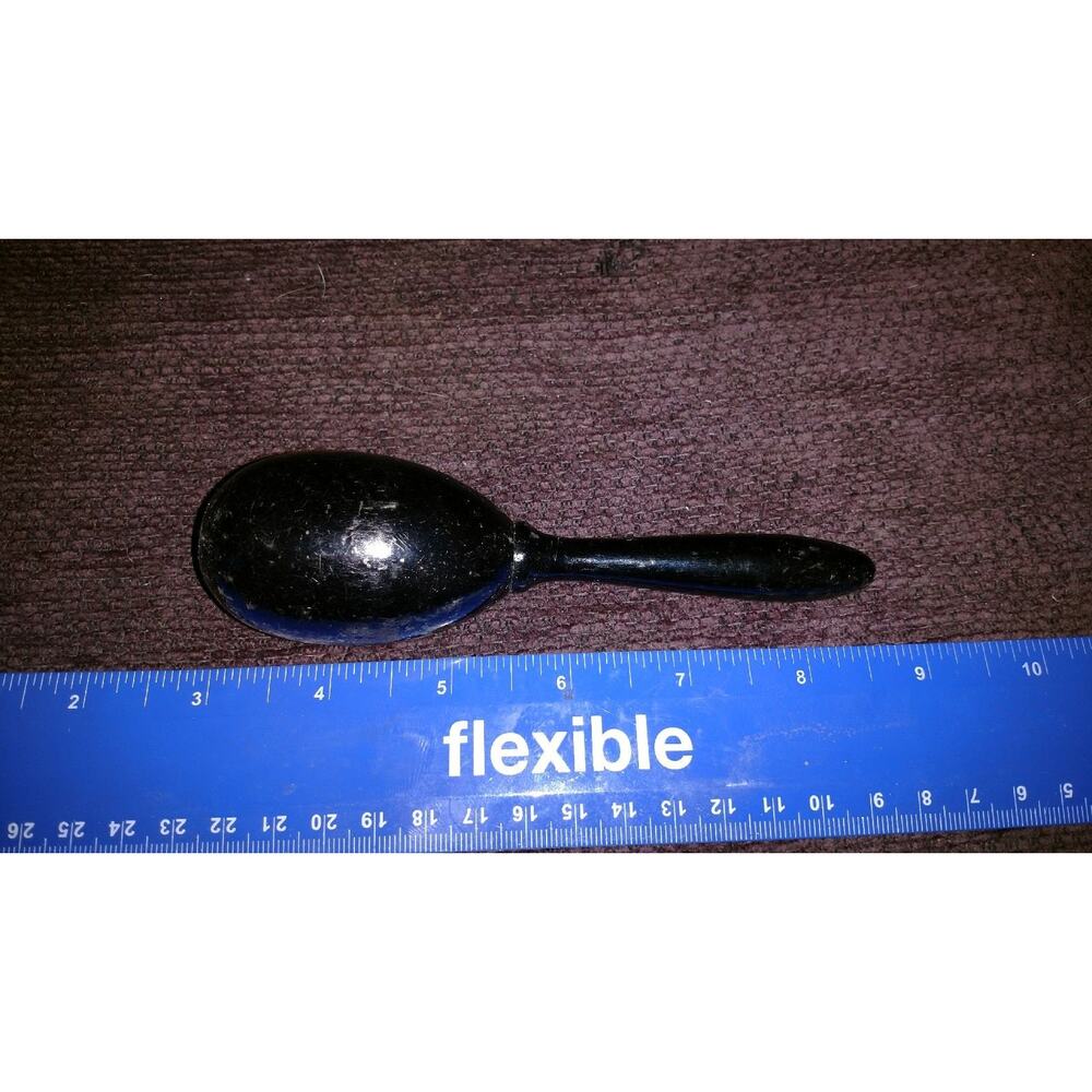 Black painted wooden sock darner great shape
